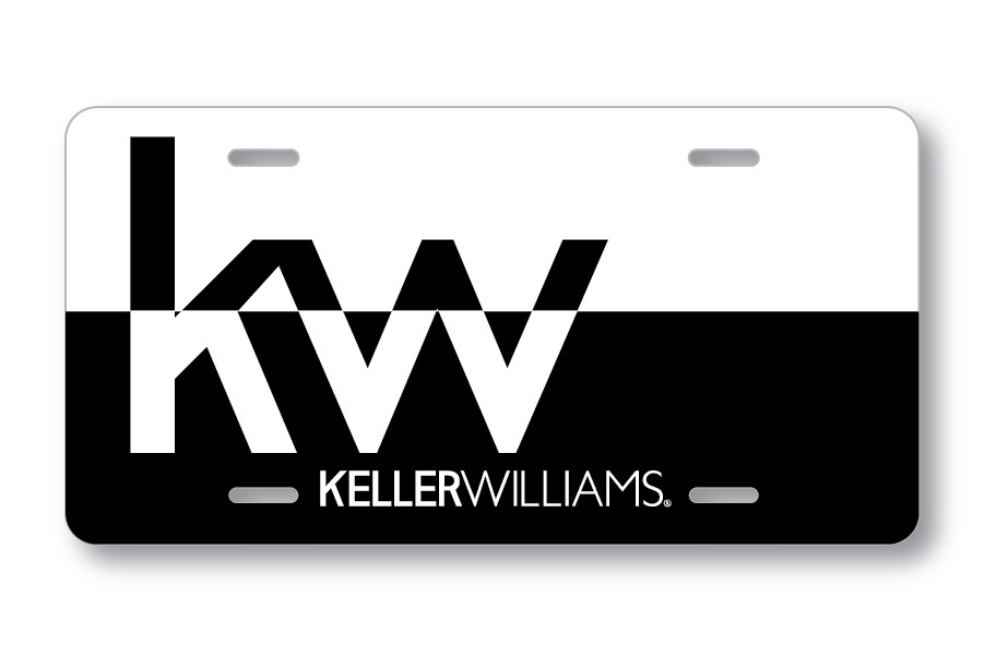 Keller Williams License plate- White