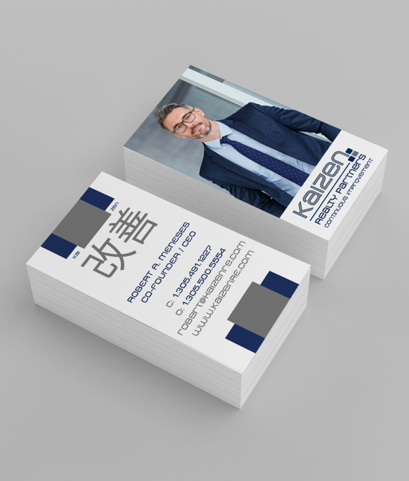 Kaizen Realty Partners | Vertical Business Cards